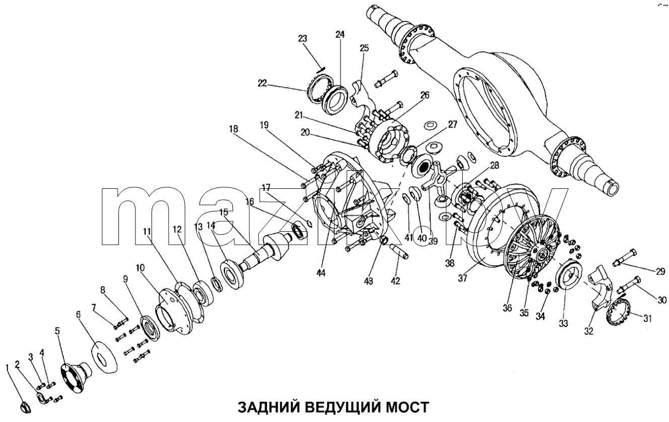 Задний ведущий мост