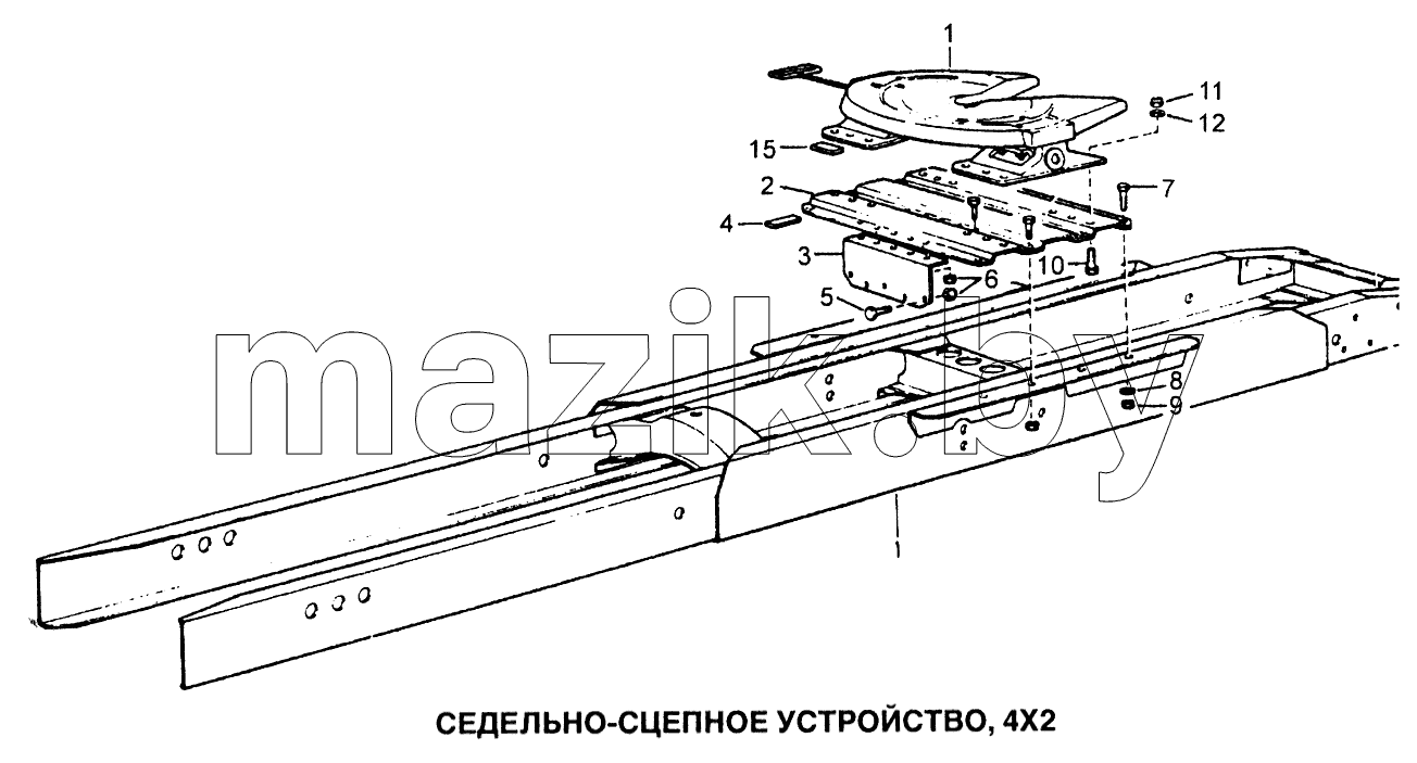 Седельно-сцепное устройство, 4x2