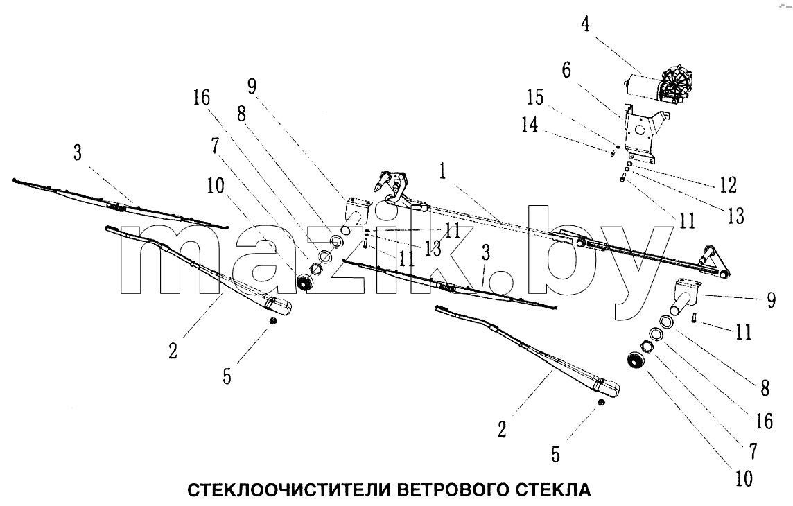 Стеклоочистители ветрового стекла