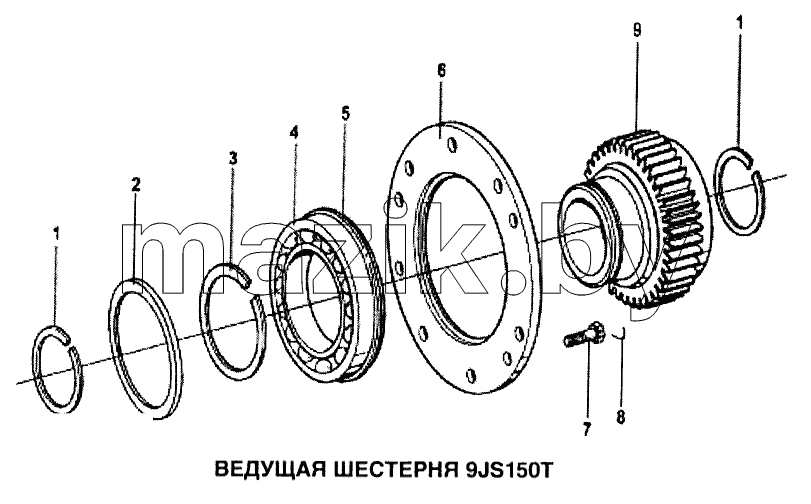 Ведущая шестерня 9JS150T