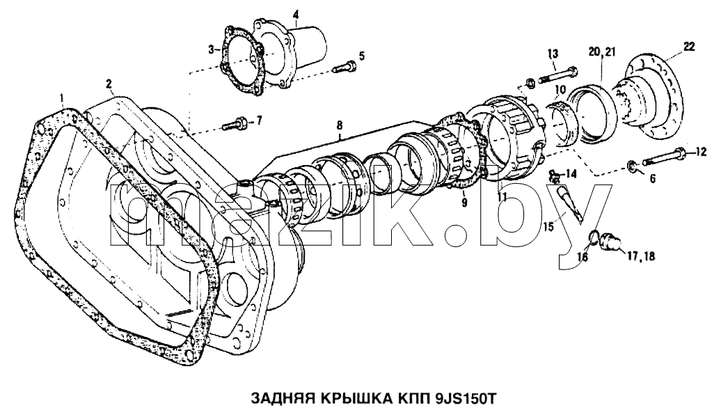 Задняя крышка КПП 9JS150T