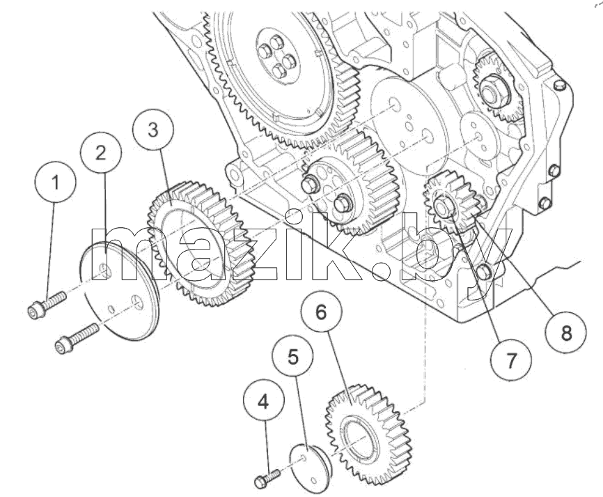  Intermediate Gear and Oil Pump