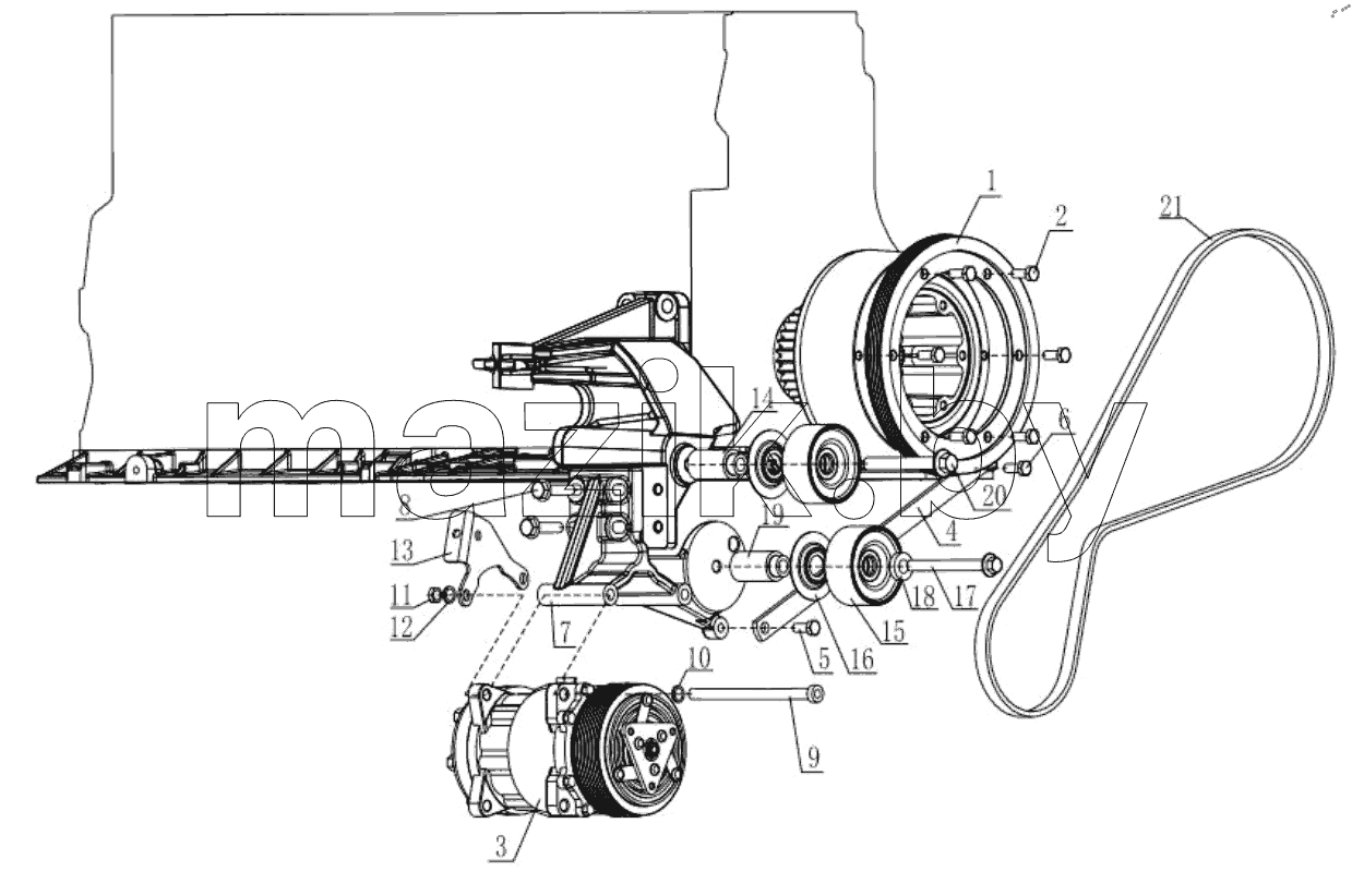  Refrigerant Compressor and Belt