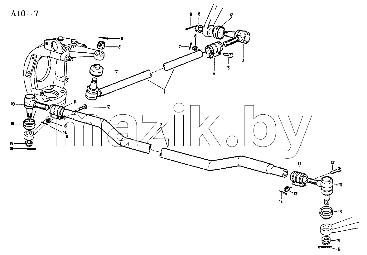 4x4, 6x6 TIE ROD (A10-7)