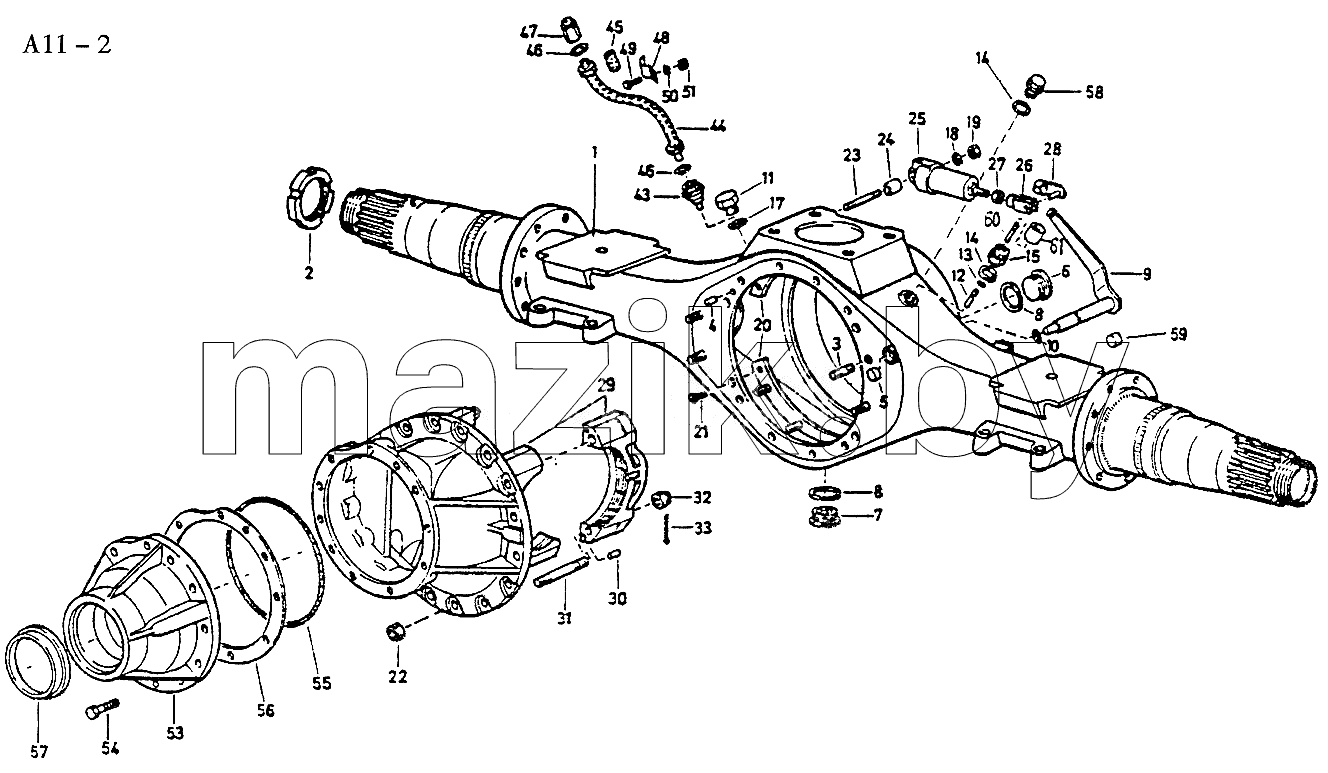 STEYR REAR AXLE HOUSING (A11-2)