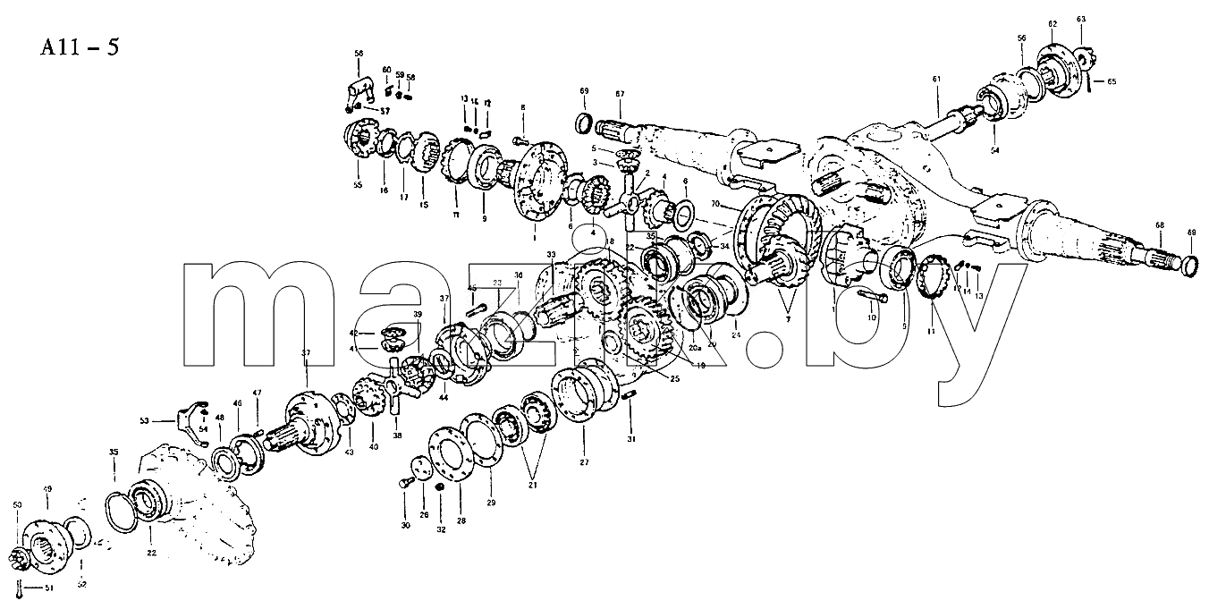 FIRST REAR AXLE DRIVE (A11-5)