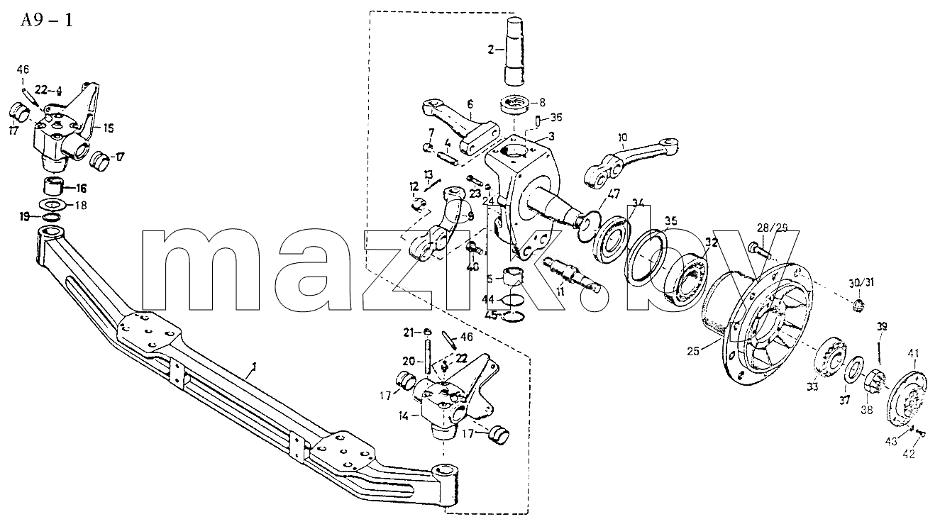 FRONT AXLE (A9-1)