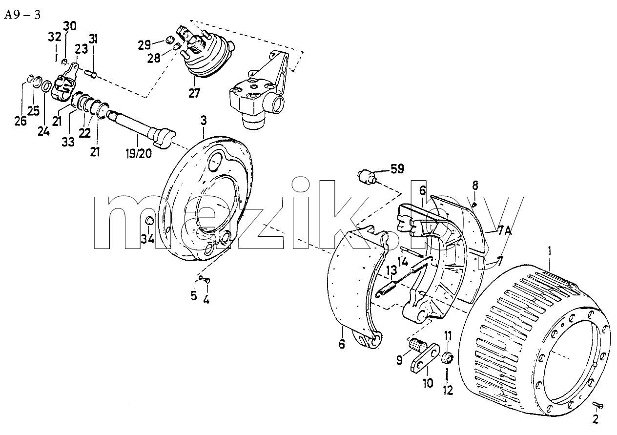 FRONT WHEEL BRAKE (A9-3)