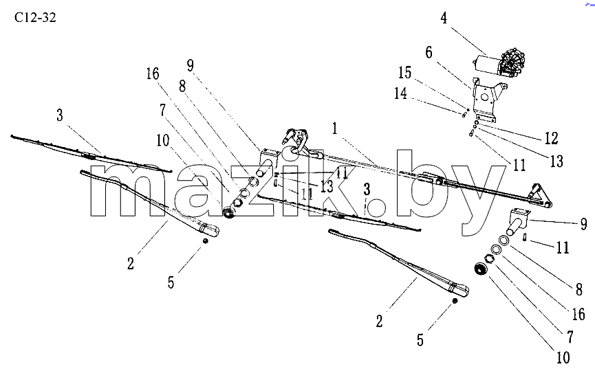 WINDSCREEN WIPER (C12-32)