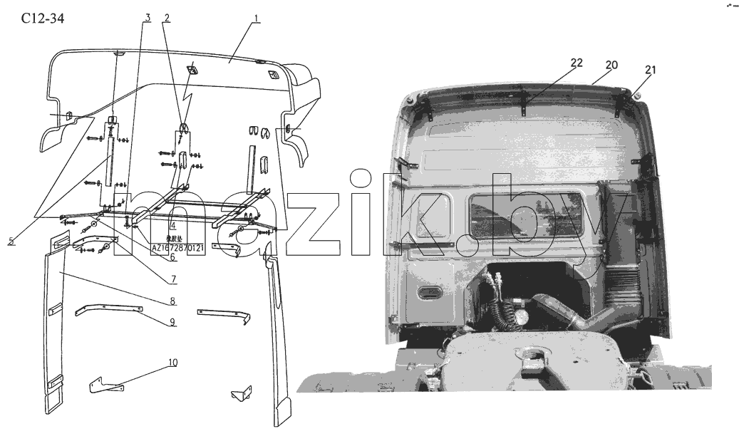 WING, WIND SHEET (C12-34)