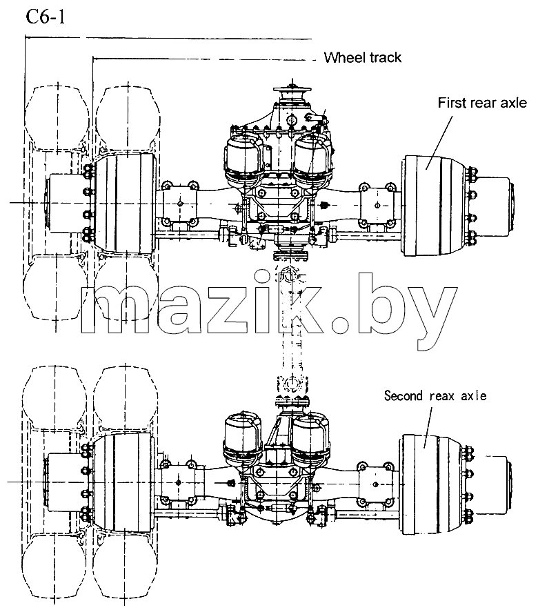 HOWO REAR DRIVE AXLE (C6-1)