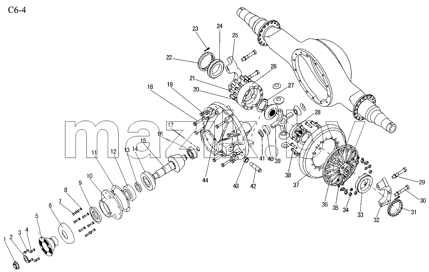 REAR AXLE DRIVE (C6-4)