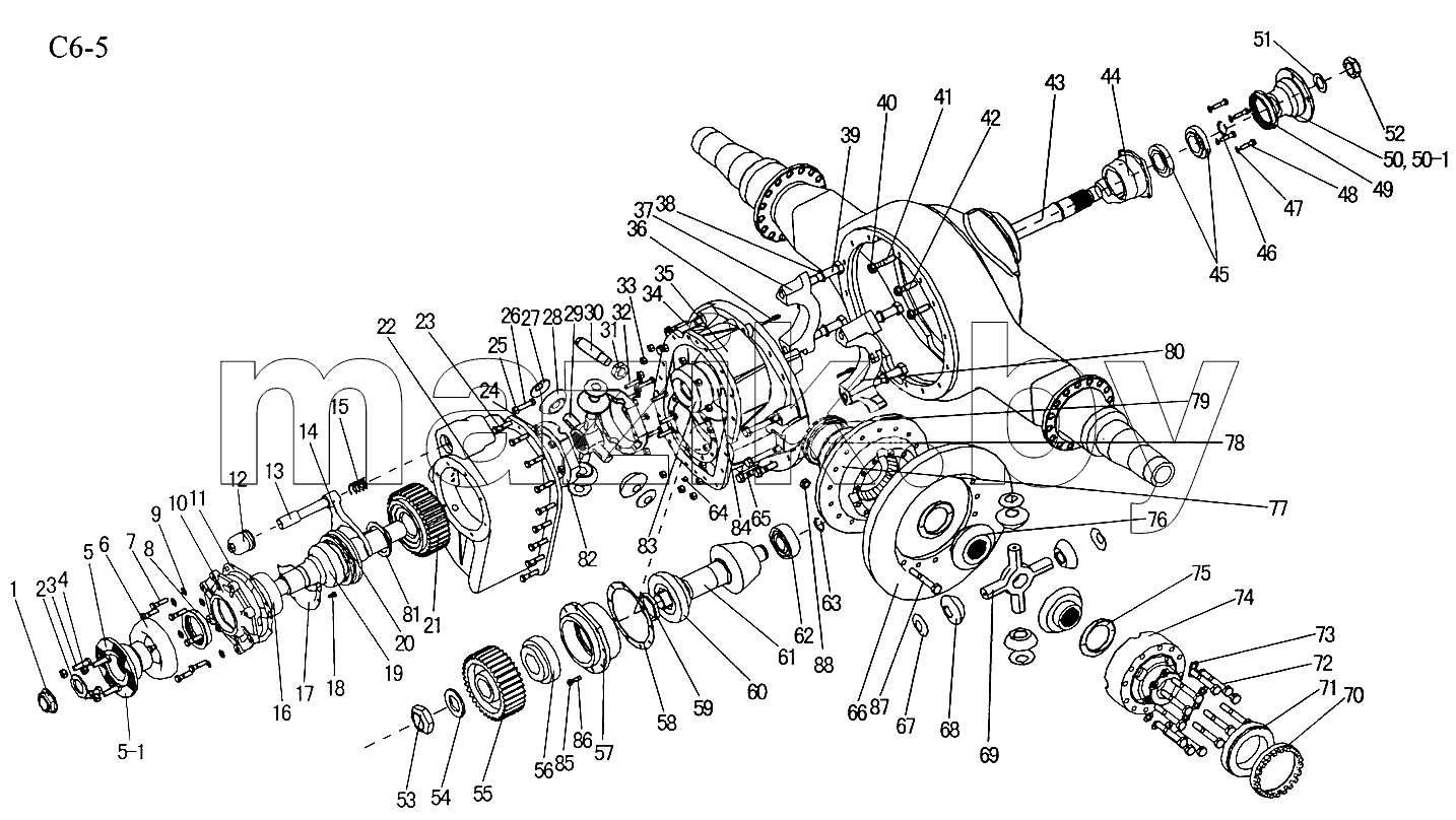 FIRST REAR AXLE DRIVE (C6-5)