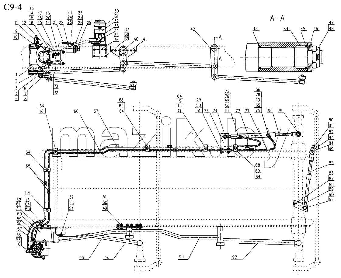 8x4 HYDRAULIC STEERING SYSTEM (C9-4)