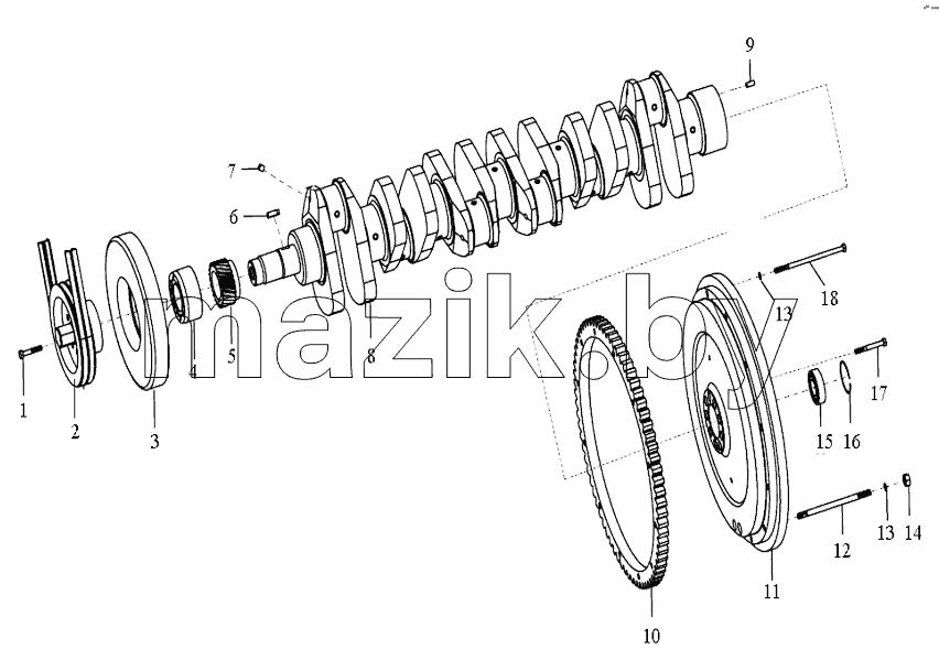  06A7A2 Crankshaft and Flywheel