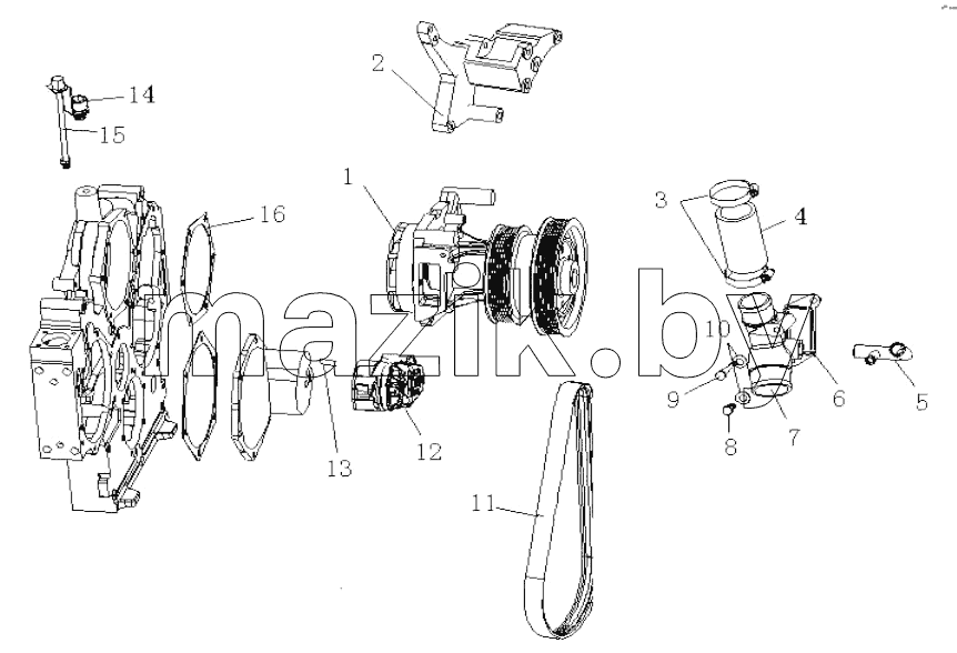  Water Pump and Fan