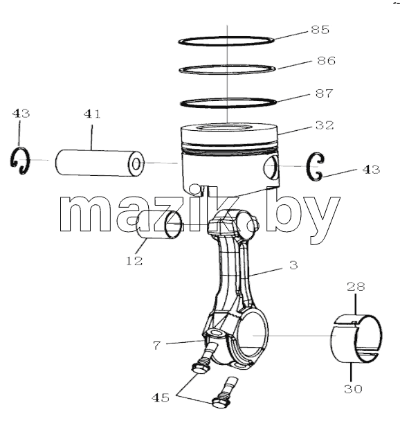  Connecting rod and Piston