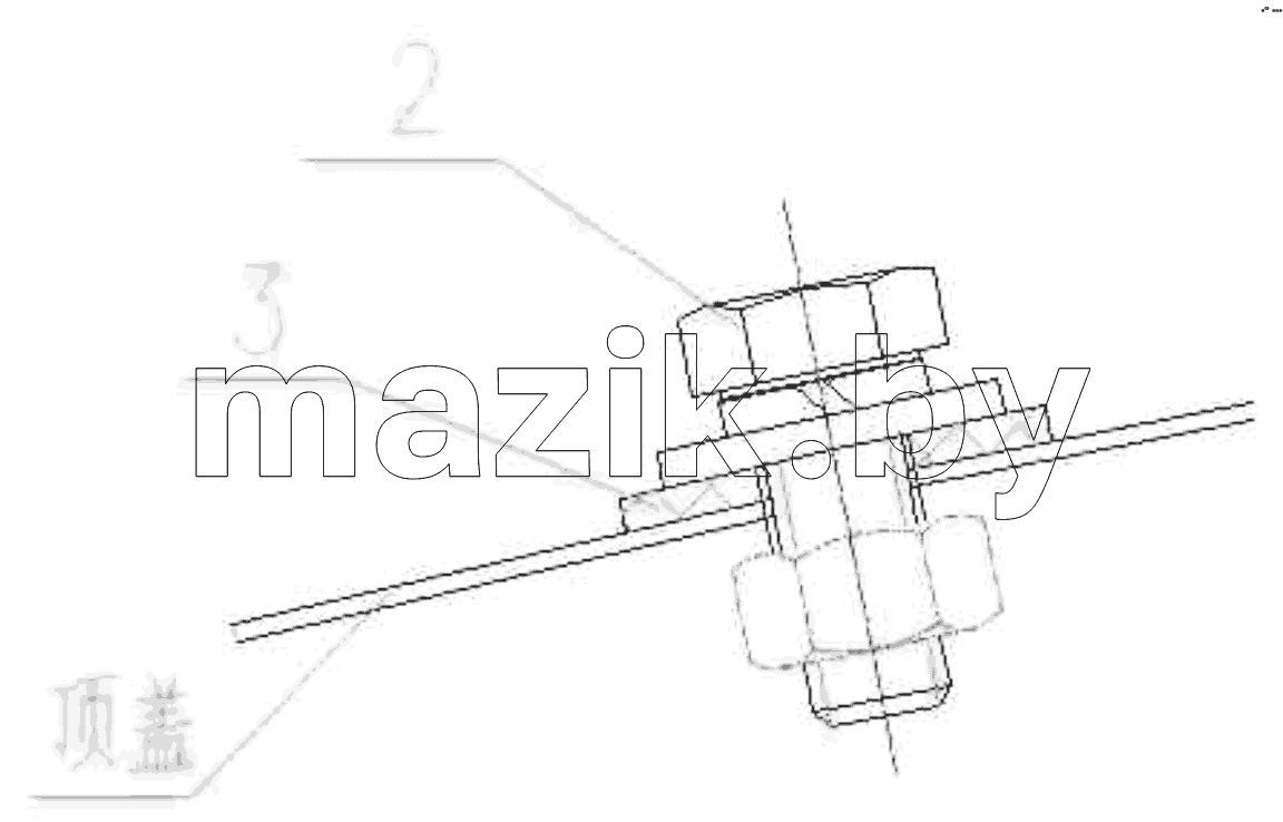  Cab guiding device installing hole seal