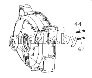  Fly wheel housing & Screw