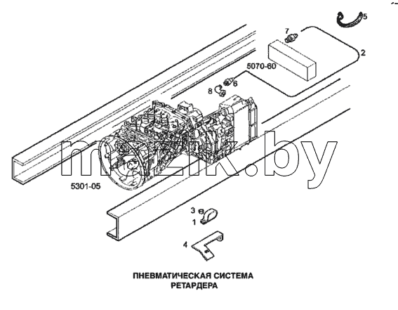 Пневматическая система ретардера