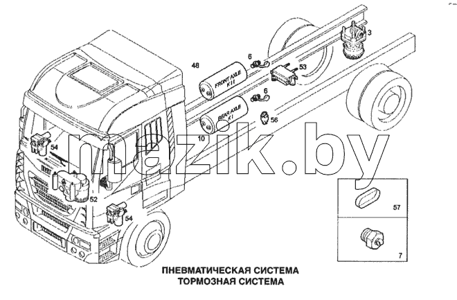 Пневматическая система, тормозная система