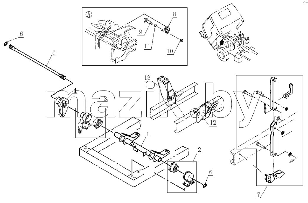5002D120 Cabin reversal mechanism