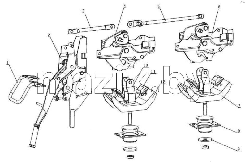 5004D2 Cabin lock mechanism