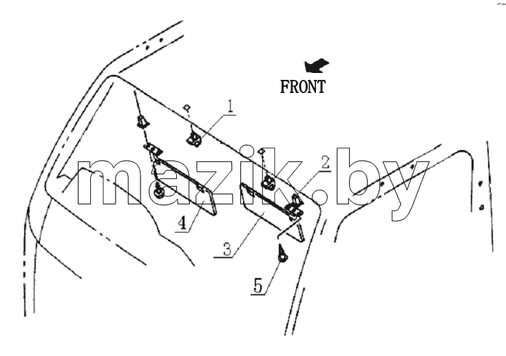 8204D0 Sunshade plate