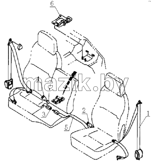 8212D0 Safety belt system