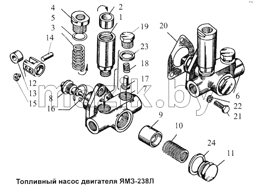 Топливный насос двигателя ЯМЗ-238Л