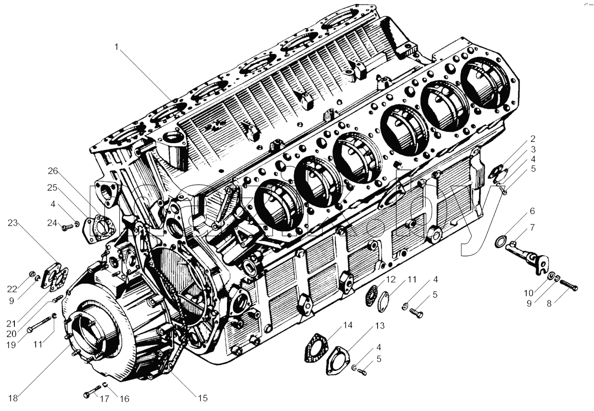 Блок цилиндров ЯМЗ-240НМ2