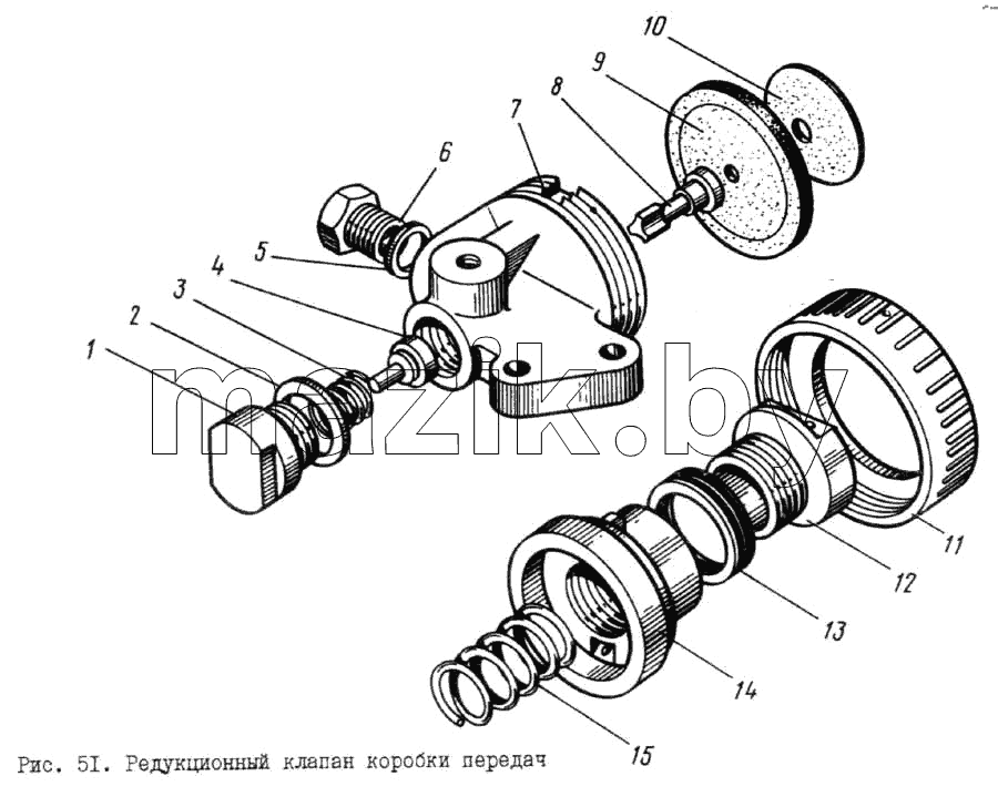Редукционный клапан коробки передач