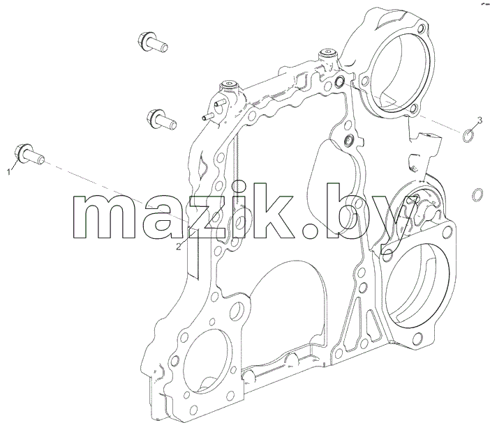  5340.1002299-11 Установка корпуса шестерен