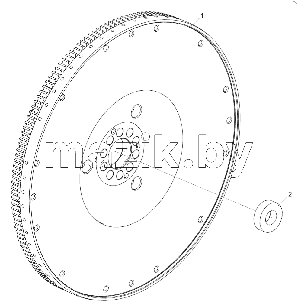  536.1005115 Маховик в сборе