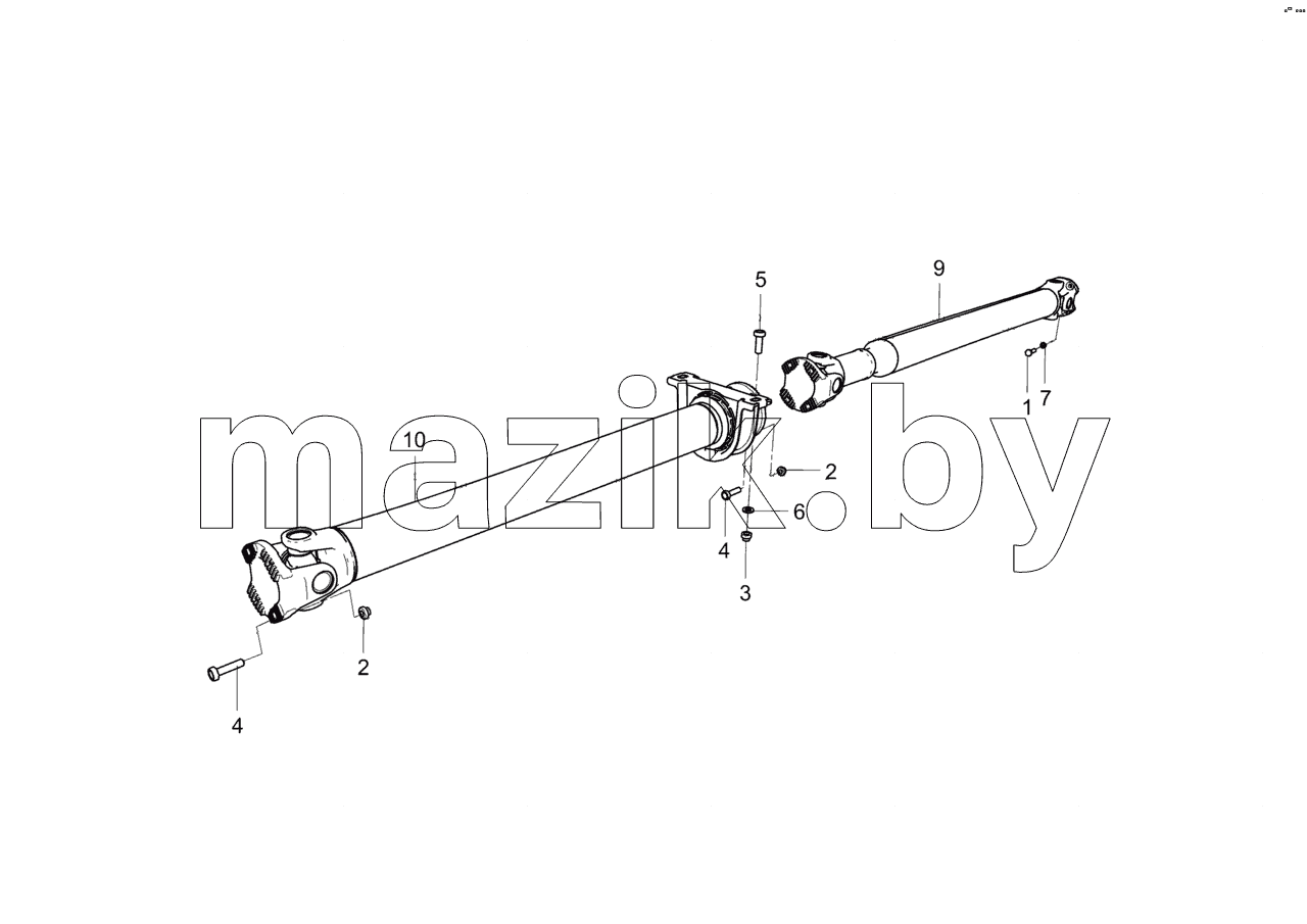  3297-2200001-20 Установка карданных валов