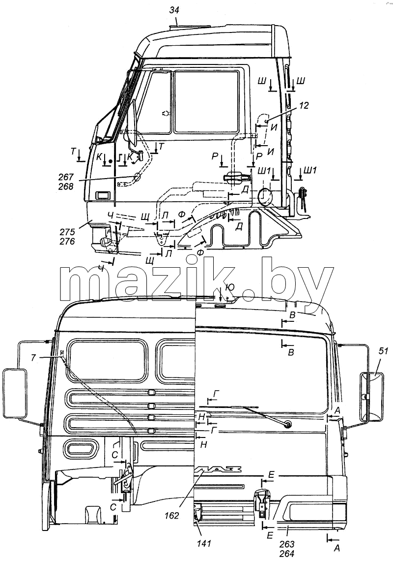 Кабина в сборе Э4308-5000012