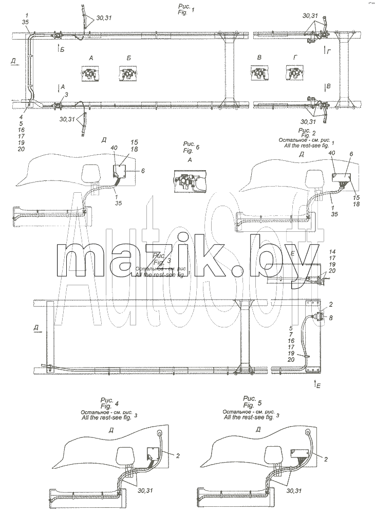 4308-3500037-41 Установка кабелей АБС