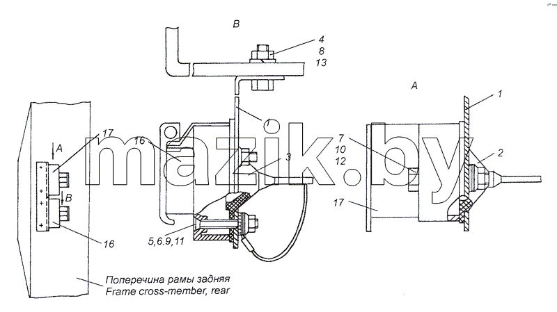 43114-3723003-70 Установка розеток прицепа
