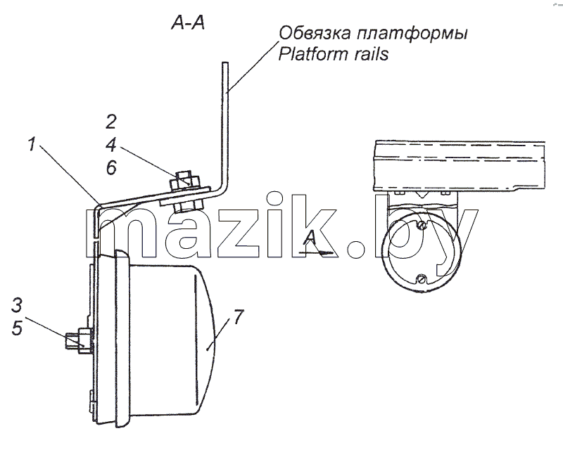 53215-3731002 Установка задних контурных фонарей