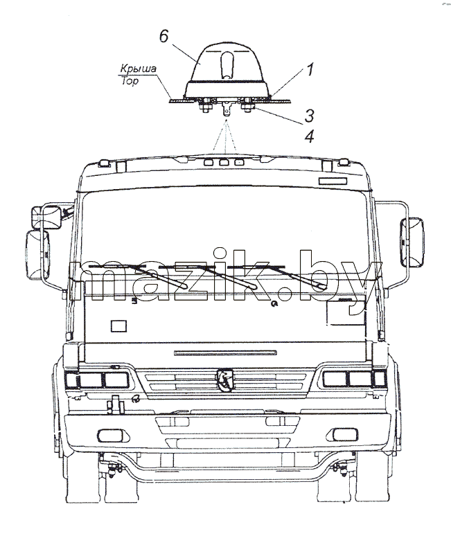 53205-3738001 Установка фонарей автопоезда