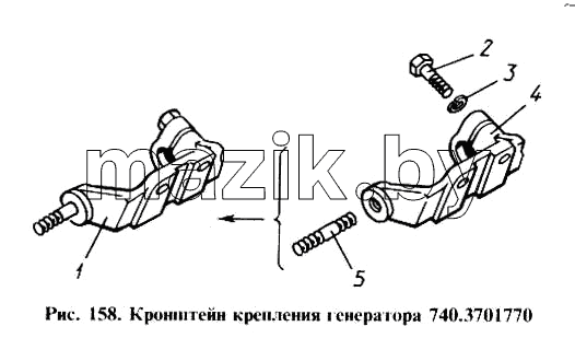 Кронштейн крепления генератора
