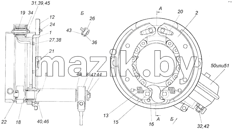 Тормоз задний