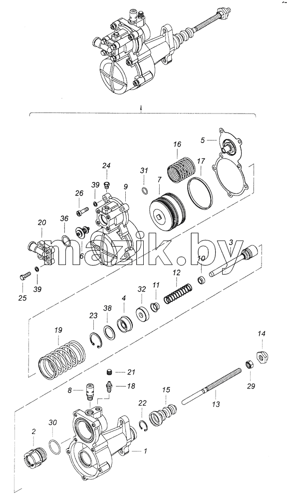 5320-1609510 Пневмогидравлический усилитель