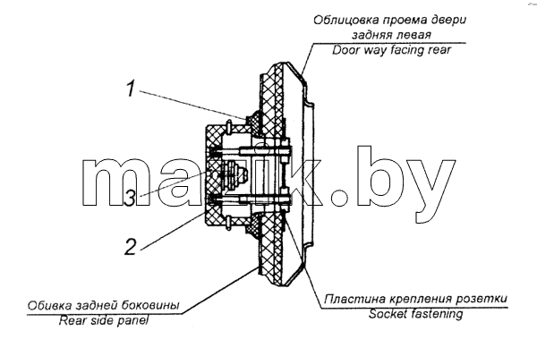 43101-3723005 Установка розетки переносной лампы