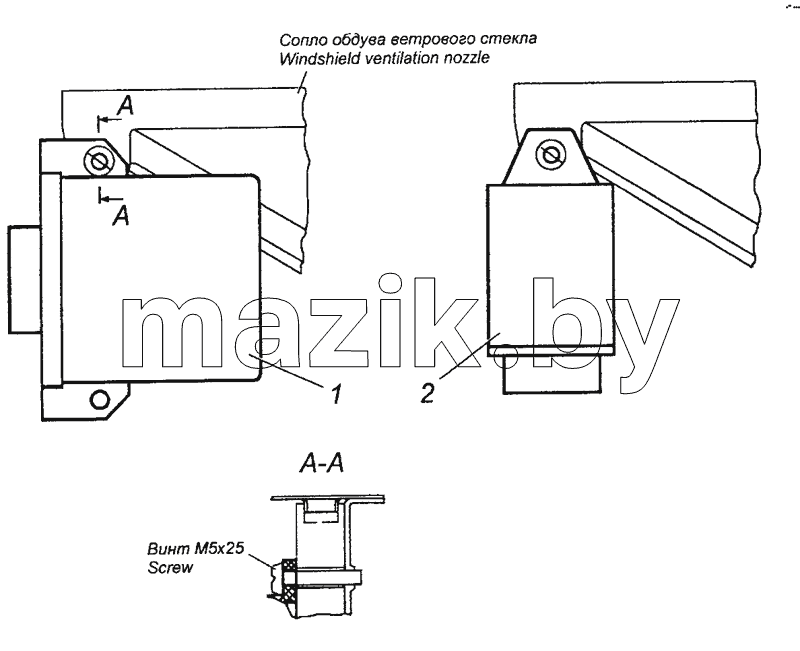 6520-3747195 Установка реле блокировки стартера