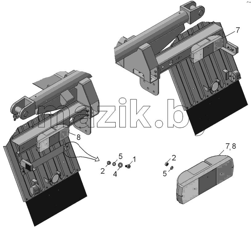 45142-3716002 Установка задних фонарей