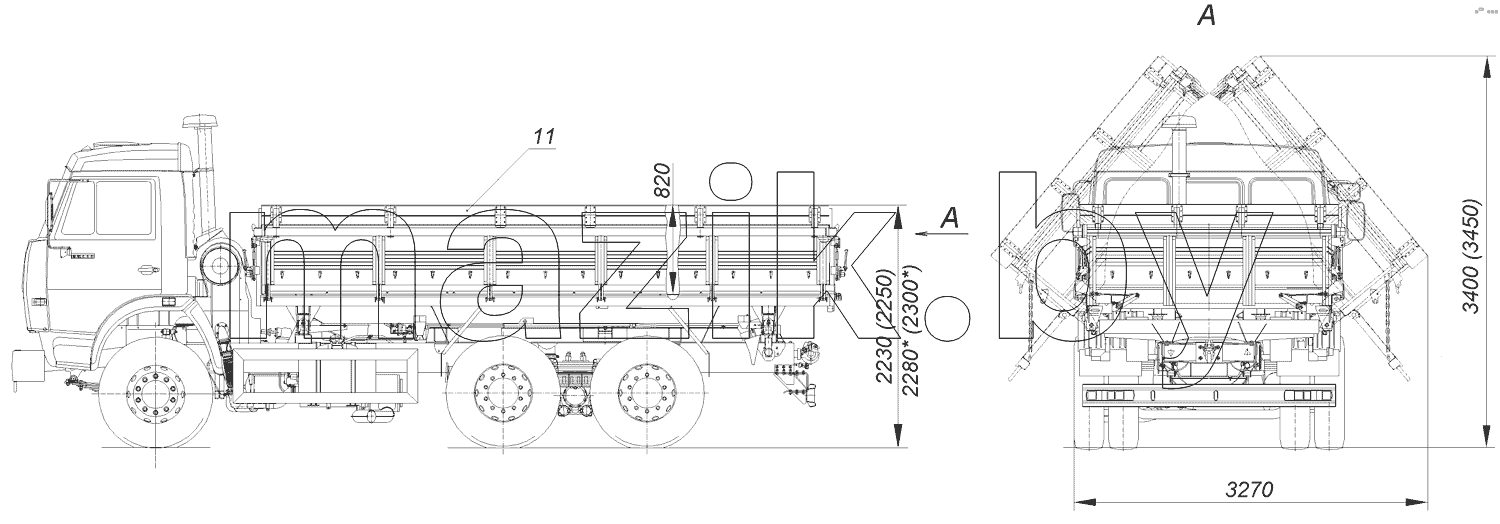 45143-0000011-15 Автомобиль-самосвал КАМАЗ-45143