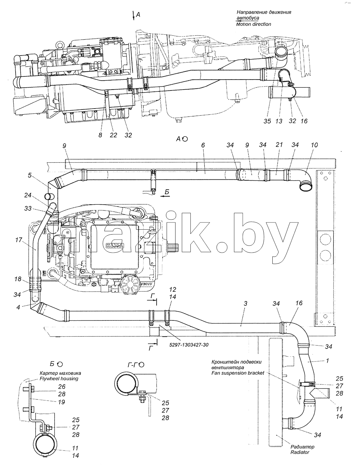 5297-1303400-65 Установка труб теплообменника ГМП