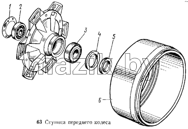 Ступица переднего колеса