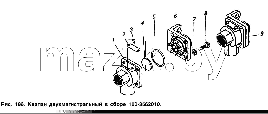 Клапан двухмагистральный в сборе